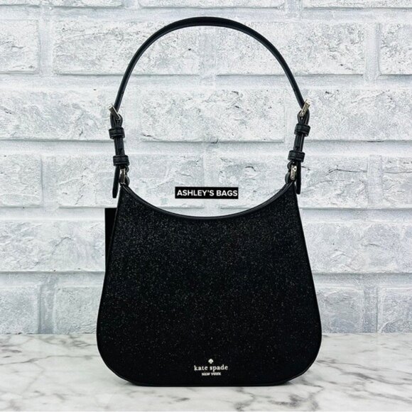 kate spade Handbags - Kate Spade Glimmer Glitter Shoulder Bag In Black